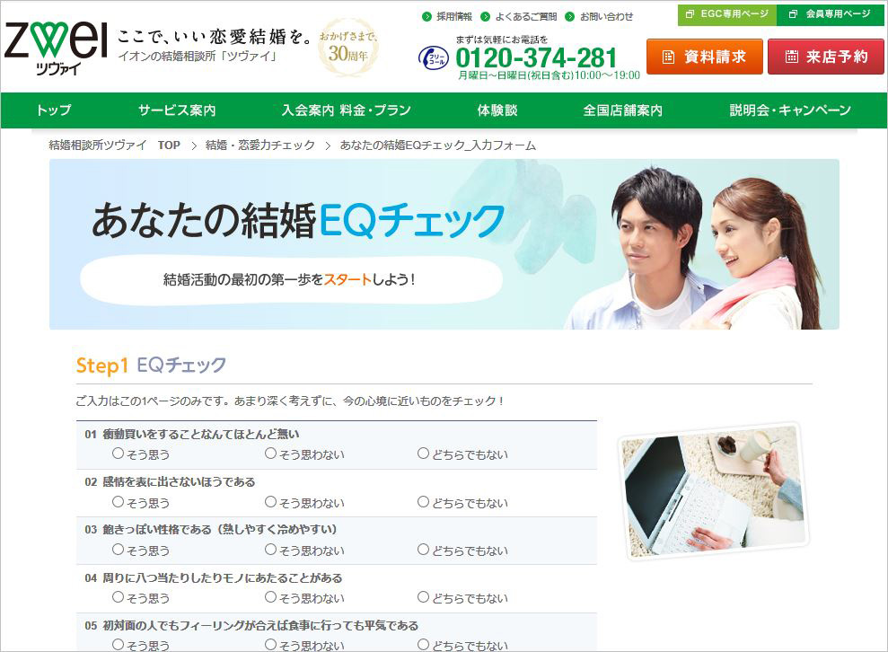 ツヴァイ EQチェック
